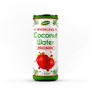 Sparkling Coconut Drink with Strawberry Juice 320mL Canned