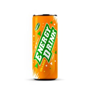 Premium Quality Orange Flavored Energy Drink in 320ml Canned