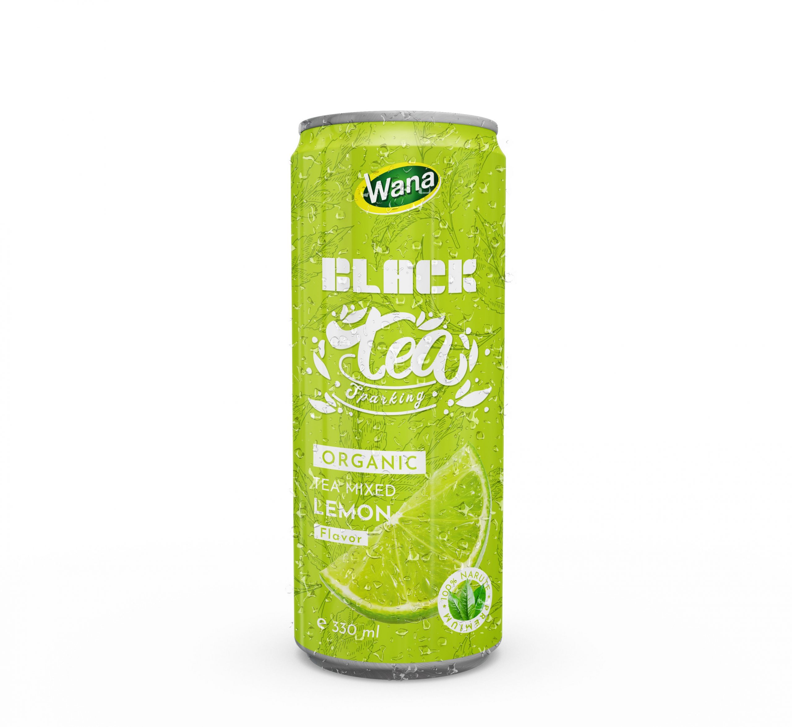 Sparkling Black Tea Drink Mixed Pomegranate Juice 330mL Canned - Image 2