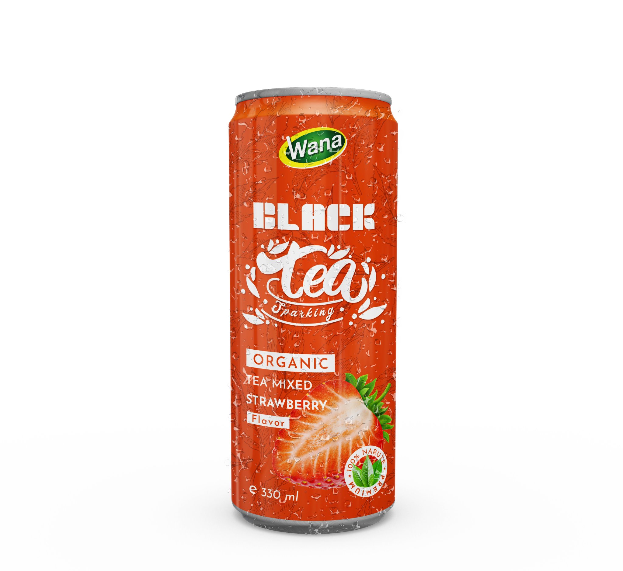 Sparkling Black Tea Drink Mixed Pomegranate Juice 330mL Canned - Image 6
