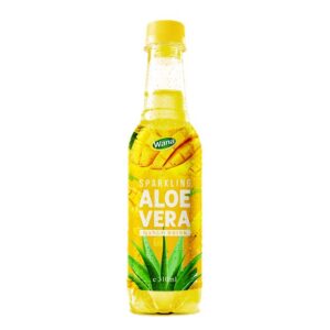 2021 New Arrival Sparkling Aloe Drink with Mango Juice 310mL Pet Bottled