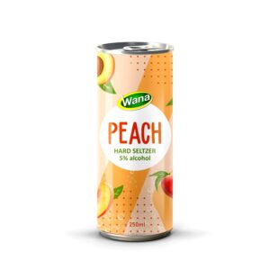 New Edition Hard Seltzer Drink Mixed Peach Flavor 250mL Canned