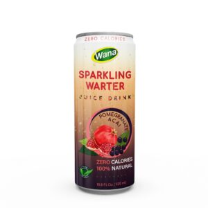 100% Natural Zero Calories Carbonated Juice Drink With Pomegranate Flavor (320mL Can)