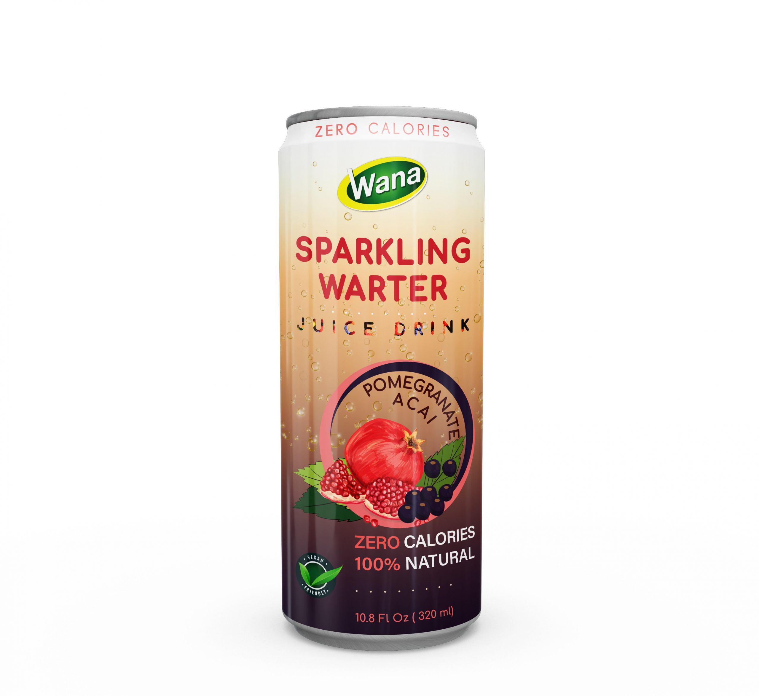 100% Natural Zero Calories Sparkling Juice Drink With Lemon Salt Flavor 320mL Canned - Image 3
