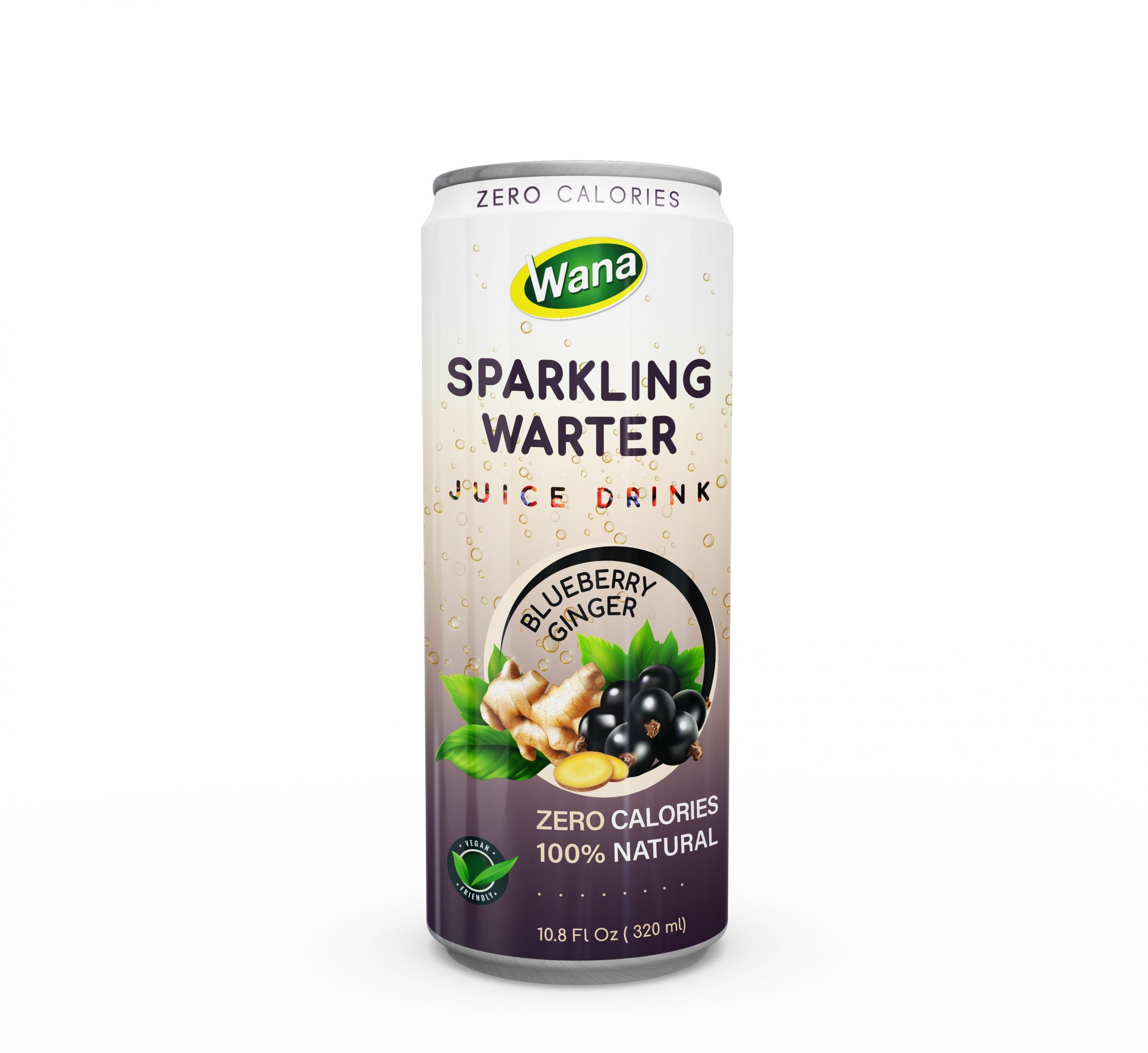 100% Natural Zero Calories Sparkling Juice Drink With Lemon Salt Flavor 320mL Canned - Image 2