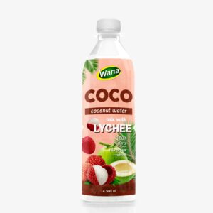 Original Coconut Water with Lychee Flavor in 500ml PET Bottle