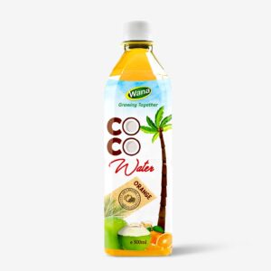 500ml PET Bottle Coconut Water with Orange Flavor