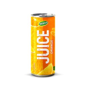 250ml Canned Fresh Orange Juice Drink in Tropical Area