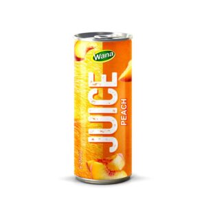 Premium Quality Peach Juice Drink in 250ml Canned