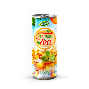 Premium Quality Iced Peach Tea Drink in 250ml Canned