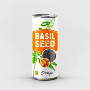 Wholesale Basil Seed Drink with Orange Juice 250ml