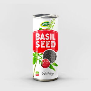 Basil Seed Drink with Rasberry Flavor 250ml Canned