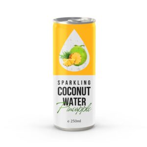 Private Label Carbonated Coconut Water with Pineapple Juice