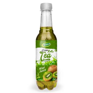 Kiwi Flavored Green Tea Drink with Carbonated 330ml Bottled
