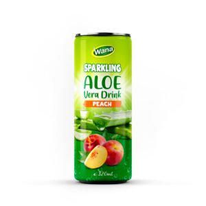 320ml Carbonated Aloe Vera Drink with Peach Flavor