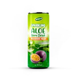 OEM Sparkling Aloe Vera with Passion Fruit Flavor 320ml