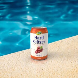  OEM Hard Seltzer Drinks with Grape Flavor 330ml