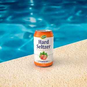  5% Alcohol Hard Seltzer with Strawberry Flavor 330ml