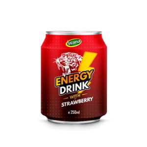 OEM Strawberry Flavored Energy Drink in 250ml Can