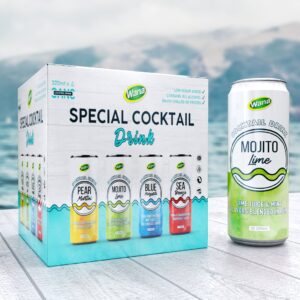 Low sugar added Mojito with Lime Juice & Mint 320ml