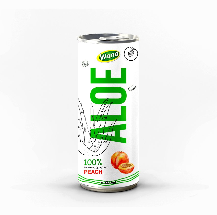 OEM Peach Flavored in Aloe Vera Drink 250ml