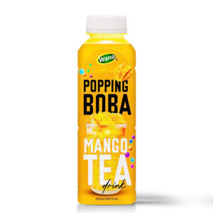 500ML - Mango Tea with Popping Boba