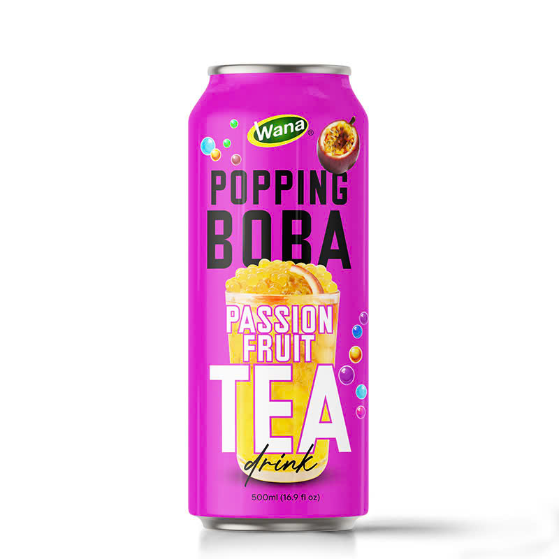 500ML - Popping Boba Tea - Pineapple Flavored - Image 4