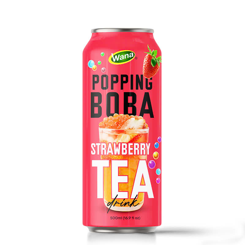 Popping Boba Strawberry tea