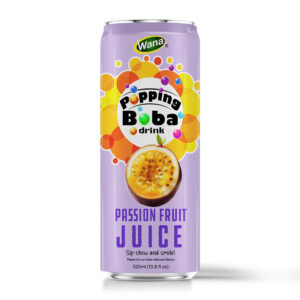 Passion Fruit Juice with Popping Boba