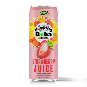 Strawberry Juice with Popping Boba