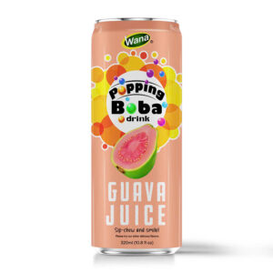Pink Guava Juice with Popping Boba