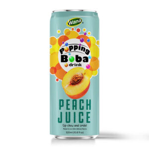 Peach Juice with Popping Boba