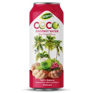 500ML - Coconut Water with Red Grape Flavor