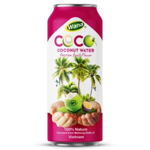 500ML - Coconut Water with Passion Fruit Flavor