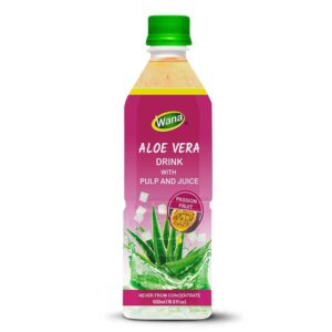 500ML - Aloe Vera Drink with Pulp and Passion Fruit Juice