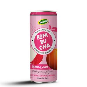 Kombucha Peach- Lychee: Naturally Fresh and Tasty