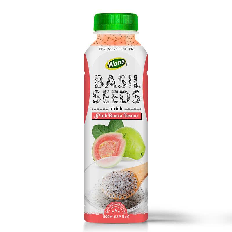 basil seeds drink guava flavor