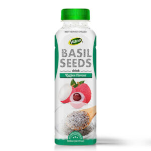 DISCOVER THE REFRESHING TASTE OF BASIL SEEDS DRINK LYCHEE FLAVOR