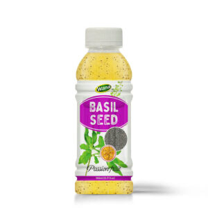 Enjoy a Refreshing Boost with Basil Seeds Drink with Passion Fruit Juice!
