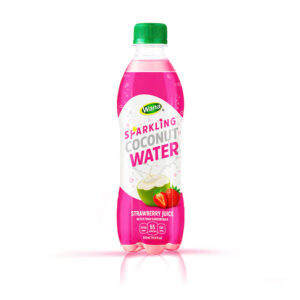 Sparkling Coconut Water with Strawberry Juice – Sweet, Refreshing, and Full of Energy