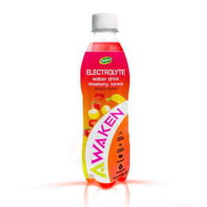 Electrolyte Water Drink – Strawberry & Banana Flavor - Pet Bottle 500ML