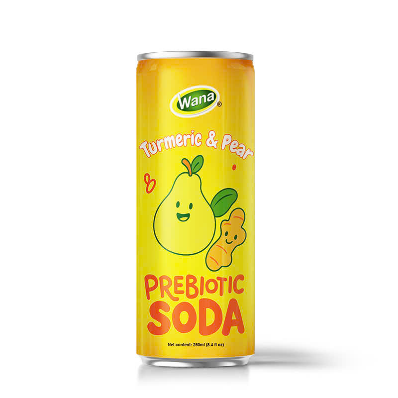 Wana Lemon & Ginger Prebiotic Soda – Refreshing & Good for Digestion! - Image 3