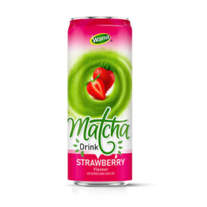 Matcha with Strawberry Flavor Drinks – 320ml Canned