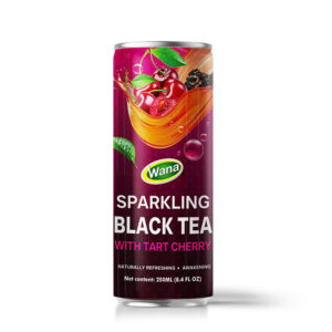 SPARKLING BLACK TEA WITH TART CHERRY