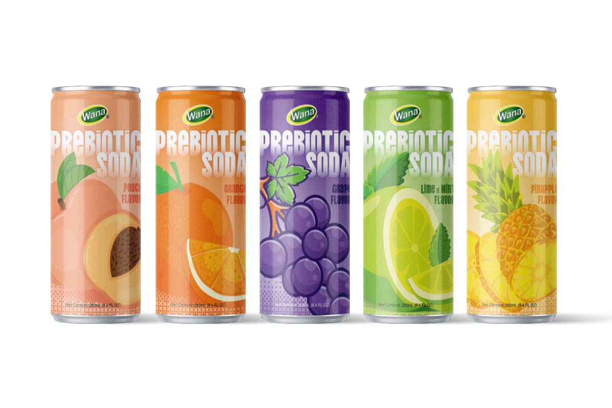 Prebiotic Soda with Peach Flavor